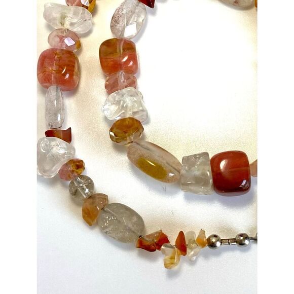 UF# Lovely Natural & polished Quartz Necklace - Picture 6 of 10